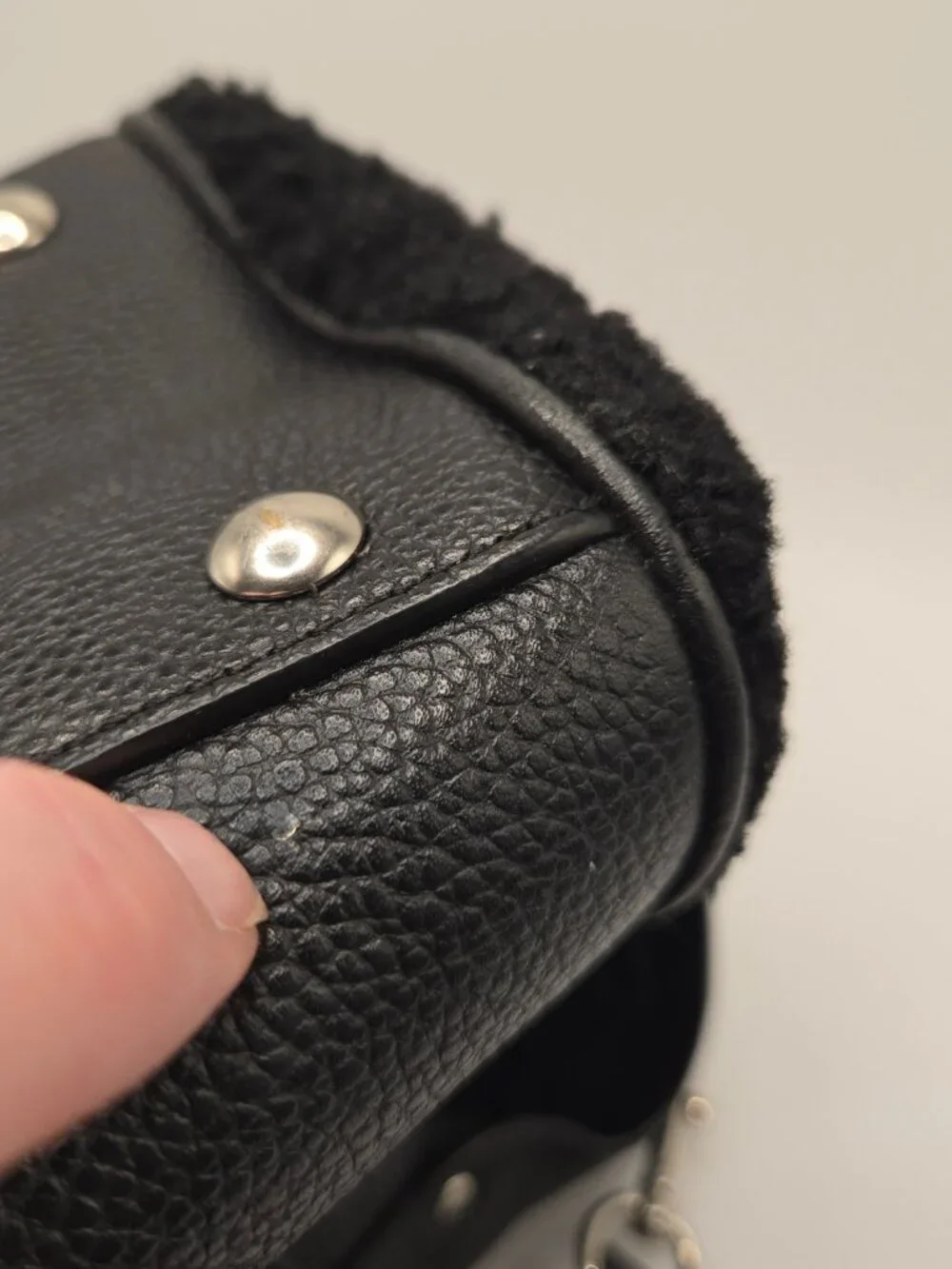 Coach Bennett Mini Satchel, Crossbody pebbled Leather with shoulder strap black